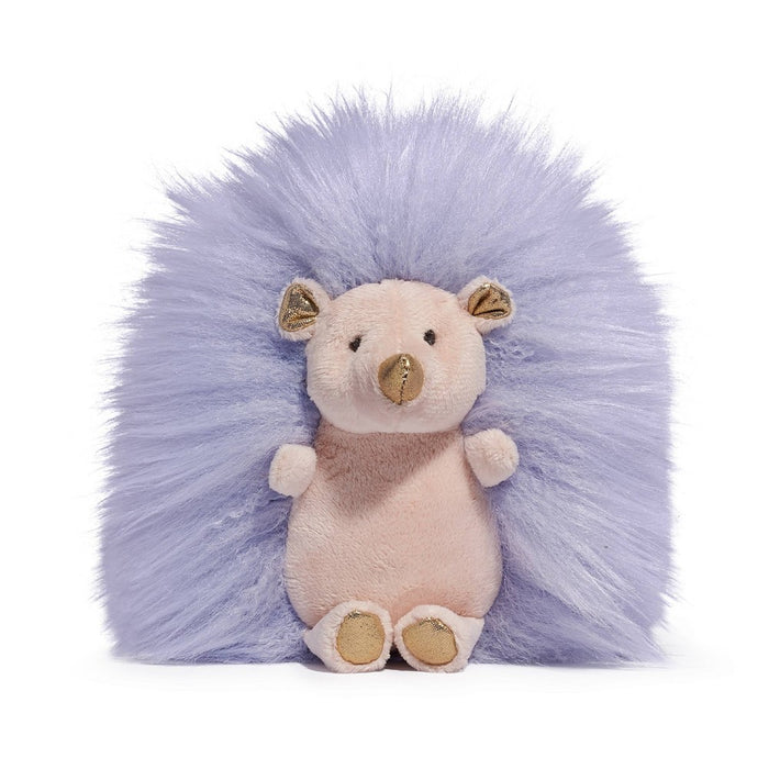 FAO Schwarz 6" Sparklers Lavender Gold Hedgehog Toy Plush