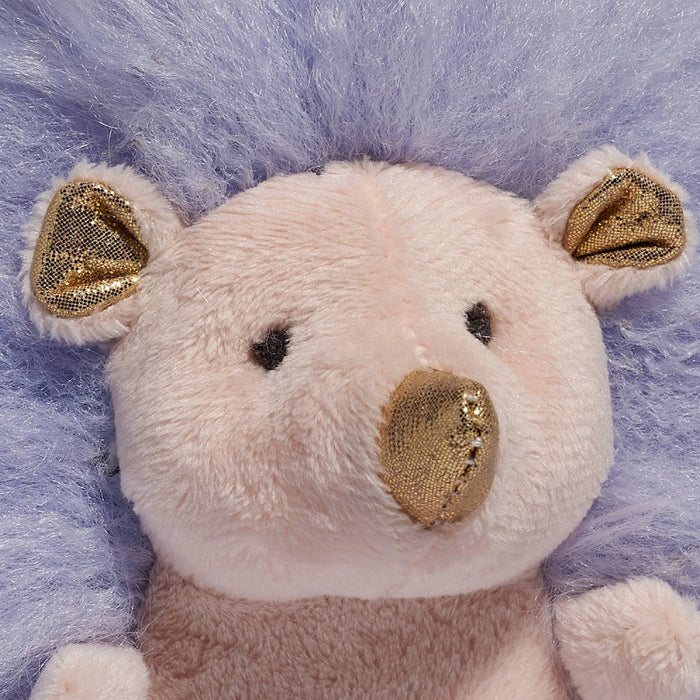 FAO Schwarz 6" Sparklers Lavender Gold Hedgehog Toy Plush