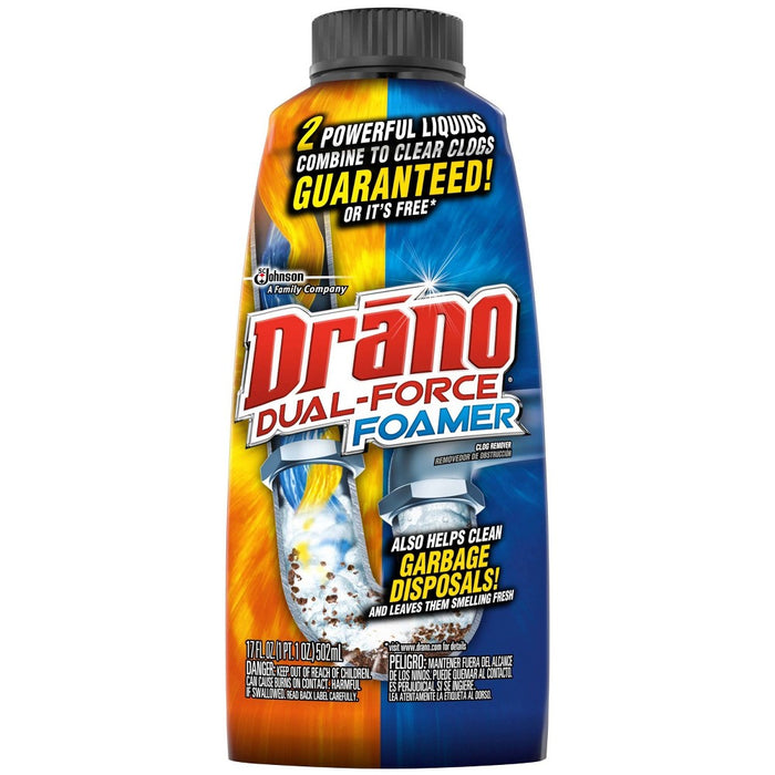 Drano Dual-Force Clog Remover - 17oz