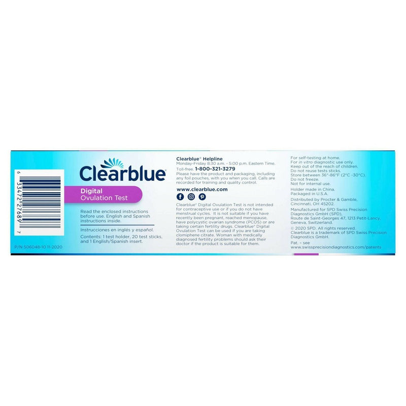 Clearblue Digital Ovulation Predictor Kit with Digital Ovulation Test Results - 20ct