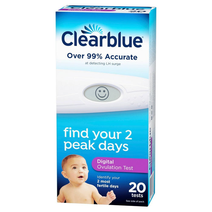 Clearblue Digital Ovulation Predictor Kit with Digital Ovulation Test Results - 20ct