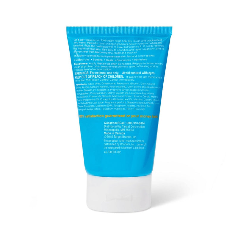 Triple Action Foot Cream - 4oz - up & up™