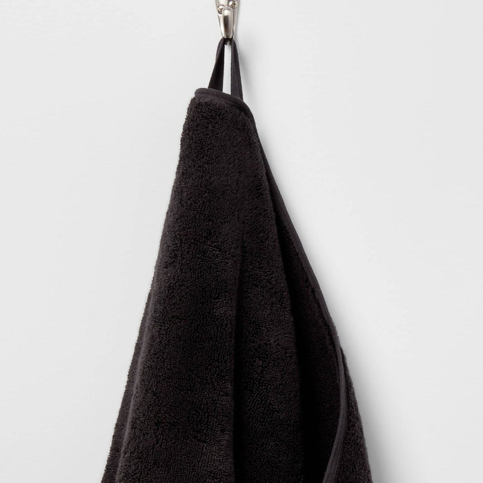 Antimicrobial Oversized Bath Towel Black - Threshold™