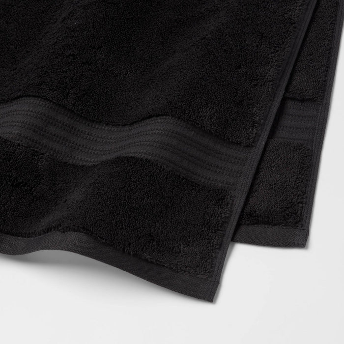 Antimicrobial Oversized Bath Towel Black - Threshold™