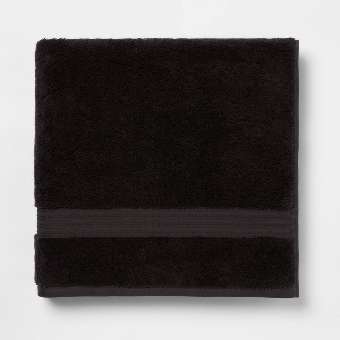 Antimicrobial Oversized Bath Towel Black - Threshold™