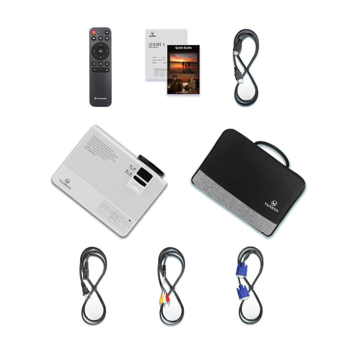 VANKYO Leisure 3W Mini Projector - White