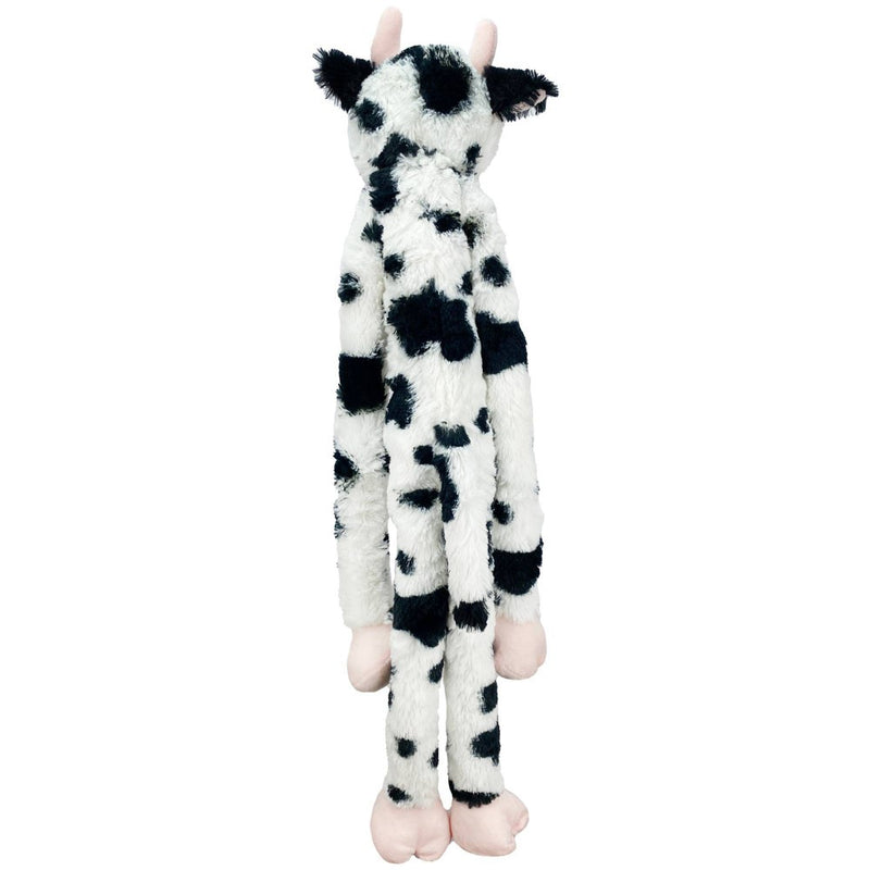 Multipet Swingin' Slevin Cow Dog Toy - White/Black