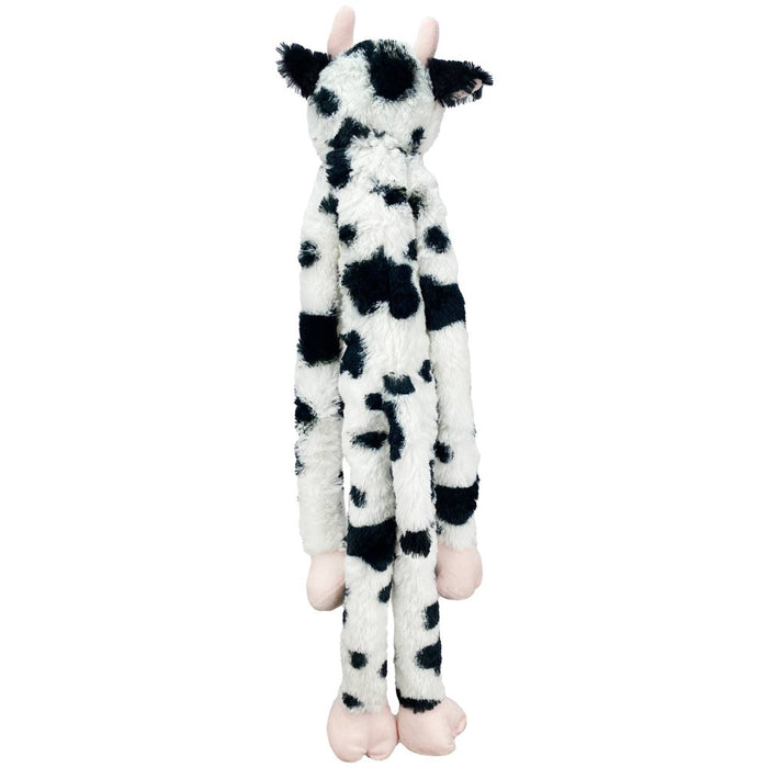 Multipet Swingin' Slevin Cow Dog Toy - White/Black