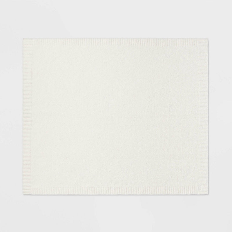 Cozy Knit Throw Blanket Cream - Threshold™