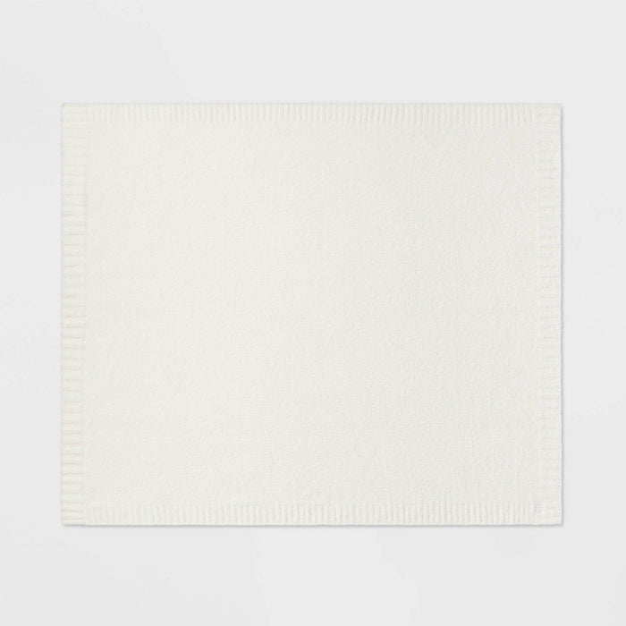 Cozy Knit Throw Blanket Cream - Threshold™