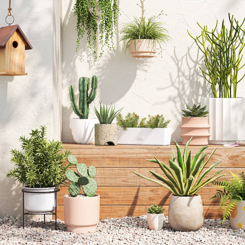 16"x5" Indoor/Outdoor Rectangular Self-Watering Window Box White - Room Essentials™