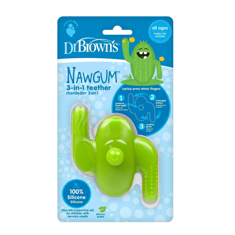 Dr. Brown's Nawgum 3-in-1 Textured Silicone Baby Teether