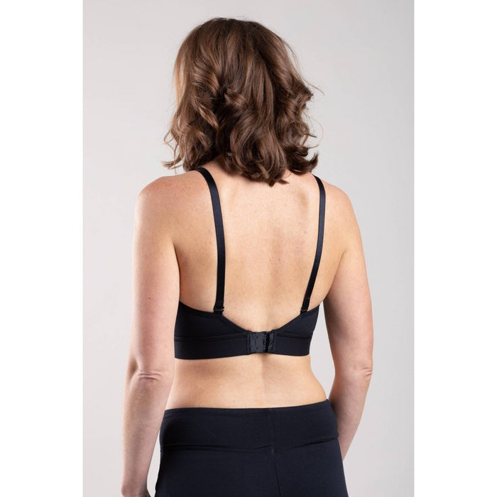 Simple Wishes Women's All-in-One SuperMom Nursing and Pumping Bralette - Black L - Full Cup