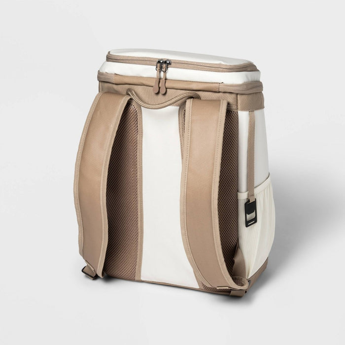Soft Sided 18qt Backpack Cooler Tan - Embark™