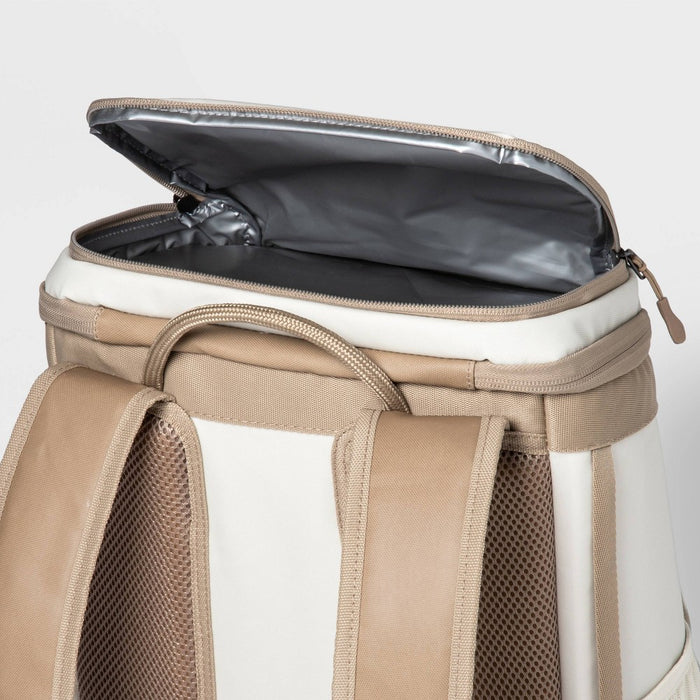 Soft Sided 18qt Backpack Cooler Tan - Embark™