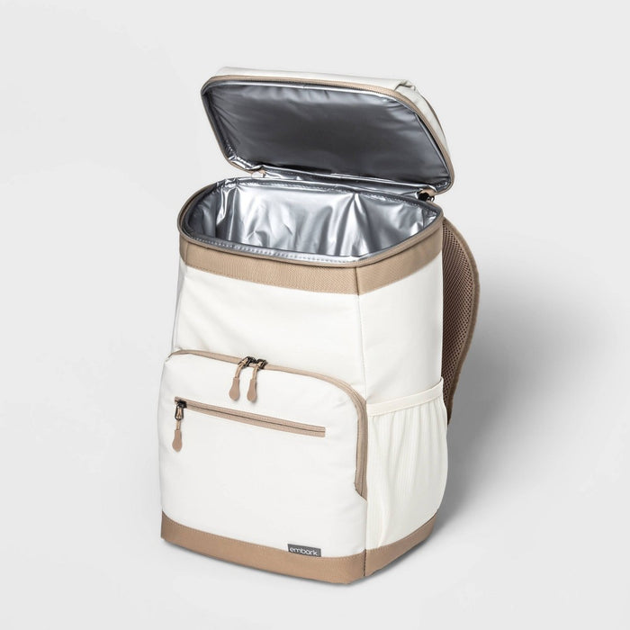 Soft Sided 18qt Backpack Cooler Tan - Embark™