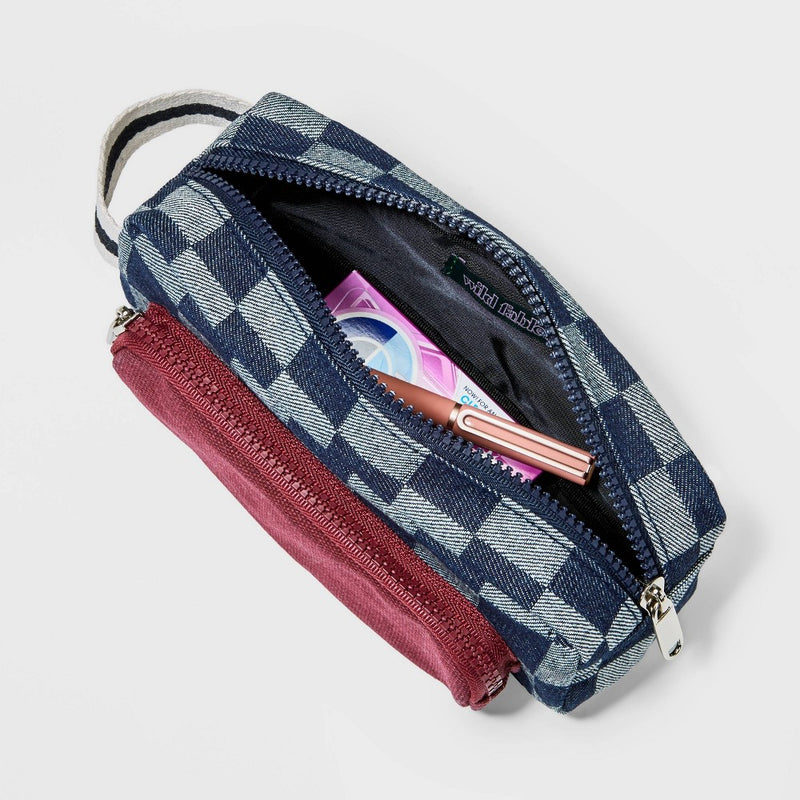 Check Print Colorblock Pouch - Wild Fable™