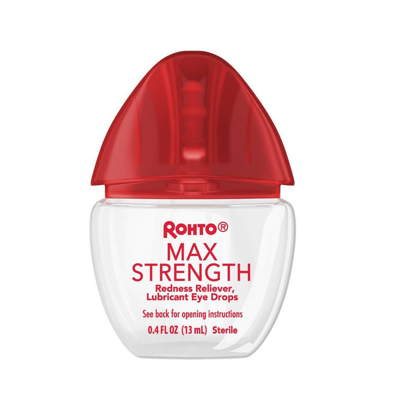 Rohto Cool Max Maximum Redness Relief Cooling Eye Drops - 0.4oz
