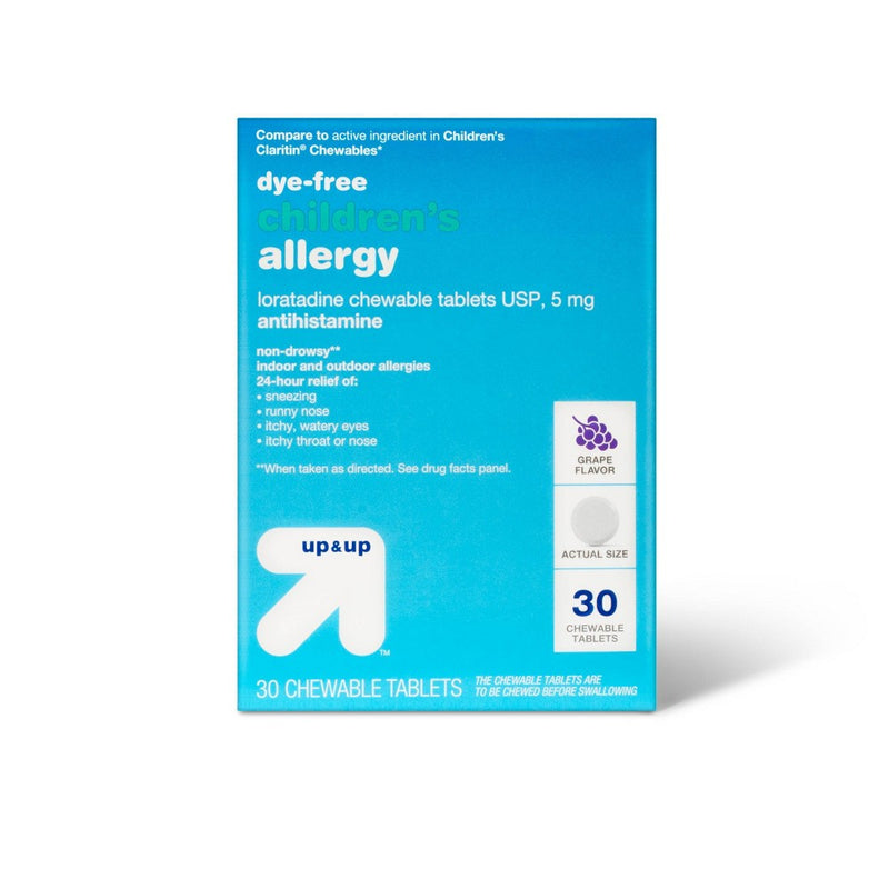 Children's Loratadine Allergy Relief Chewable Tablets - Grape - 30ct - up & up™