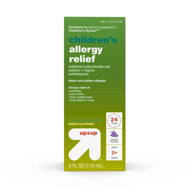 Children's Cetirizine Hydrochloride Allergy Relief Liquid - Grape - 4 fl oz - up & up™