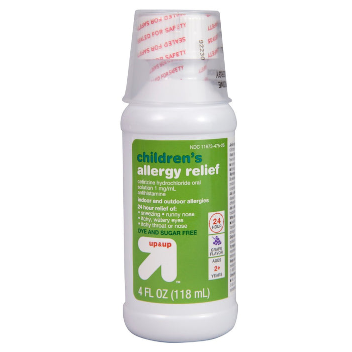 Children's Cetirizine Hydrochloride Allergy Relief Liquid - Grape - 4 fl oz - up & up™