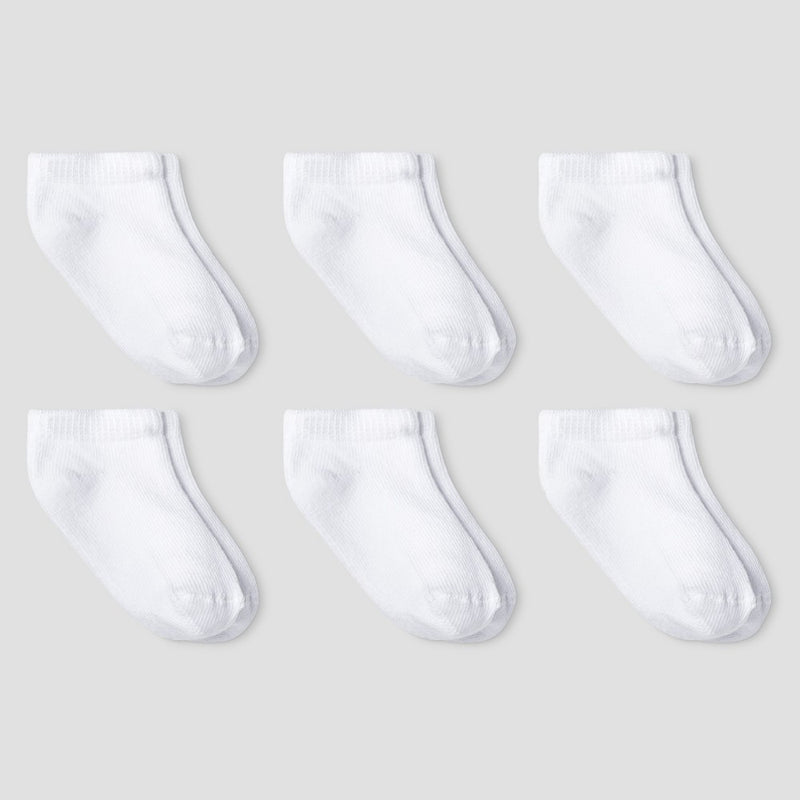 Baby Athletic Low Cut Socks - Cat & Jack White 12-24M
