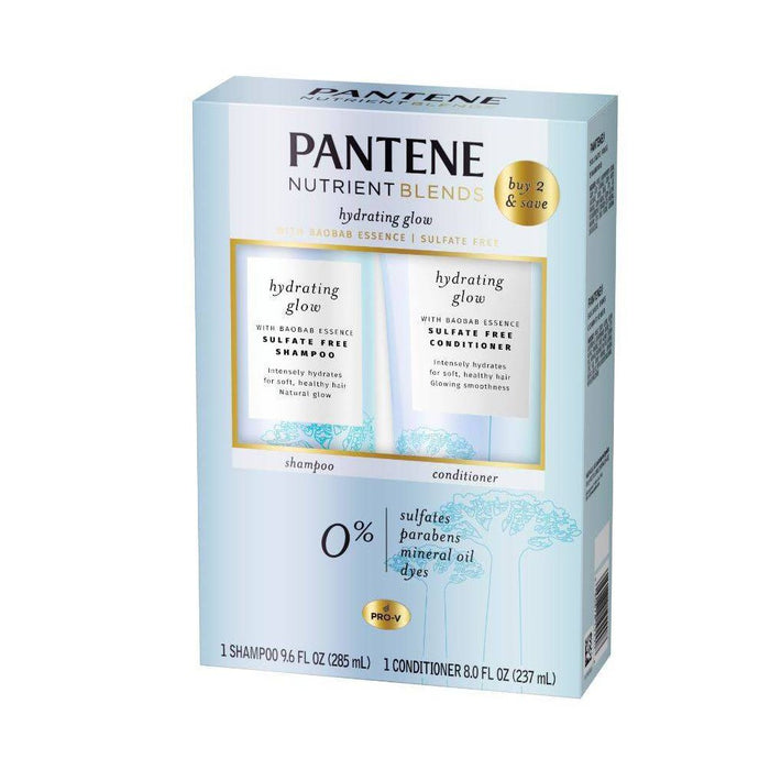 Pantene Sulfate and Silicone Free Baobab Shampoo and Conditioner Dual Pack