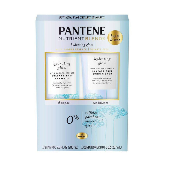 Pantene Sulfate and Silicone Free Baobab Shampoo and Conditioner Dual Pack