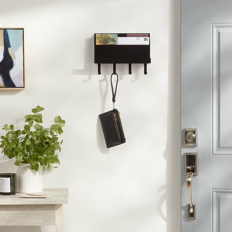 Metal Entryway Organizer Matte Black - Brightroom™