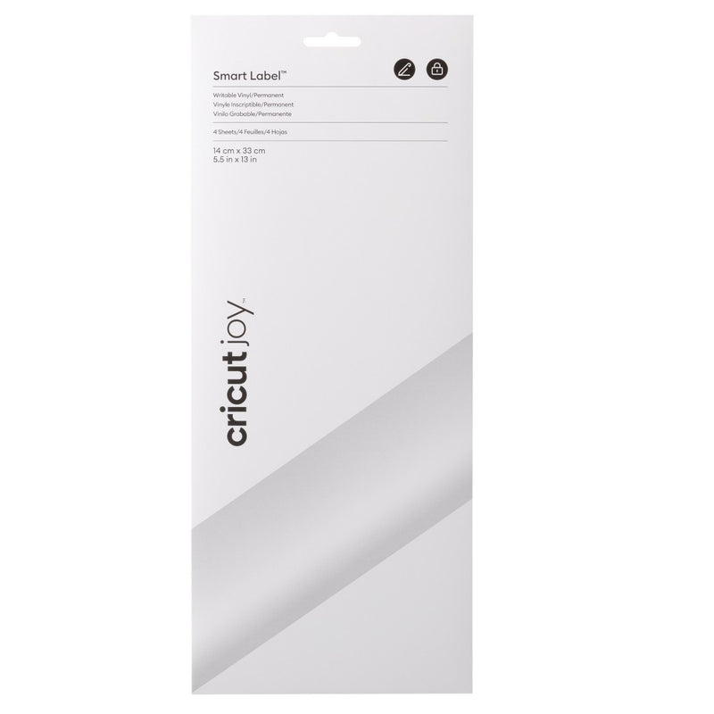 Cricut Joy Smart Label Permanent Vinyl 5.5"X13" White