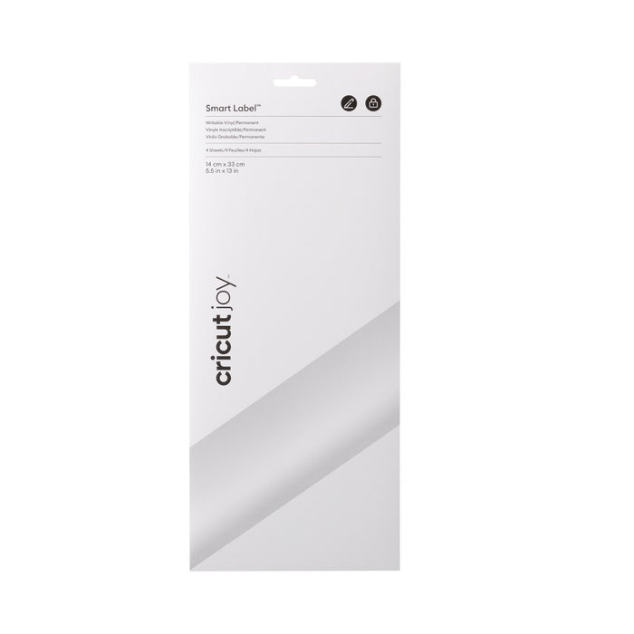 Cricut Joy Smart Label Permanent Vinyl 5.5"X13" White