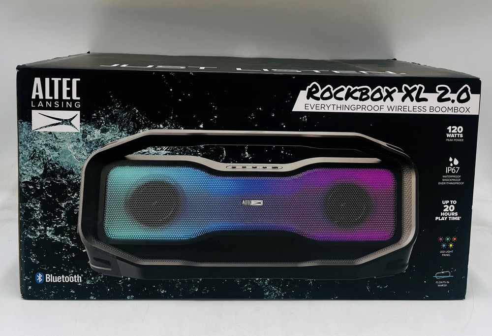 Altec Lansing Rockbox XL 2.0 Bluetooth Wireless Speakers - Black