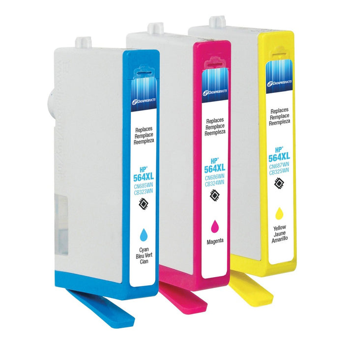 Dataproducts C/M/Y 3-Pack High Yield Ink Cartridges for HP 564XL Ink S *NEW*