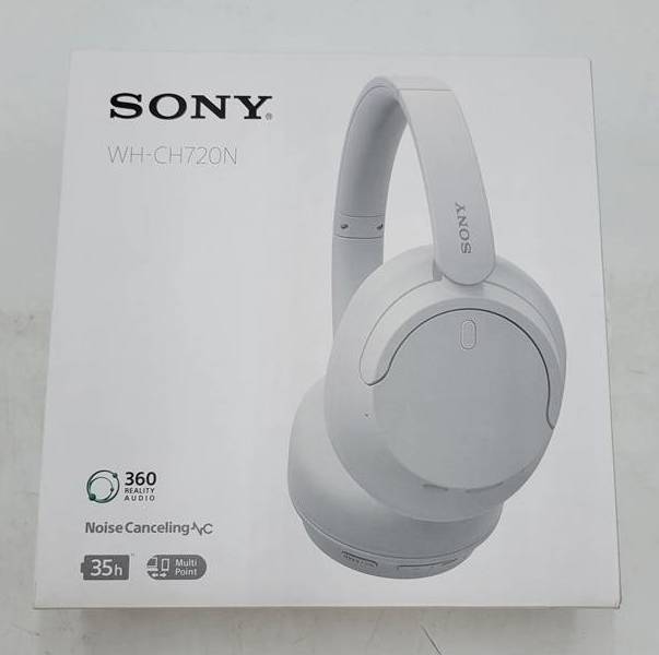Sony WHCH720N Bluetooth Wireless Noise-Canceling Headphones - White