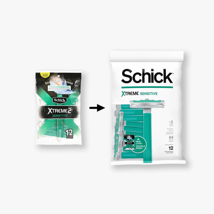 Schick Xtreme2 Sensitive Men's Disposable Razors - 12ct