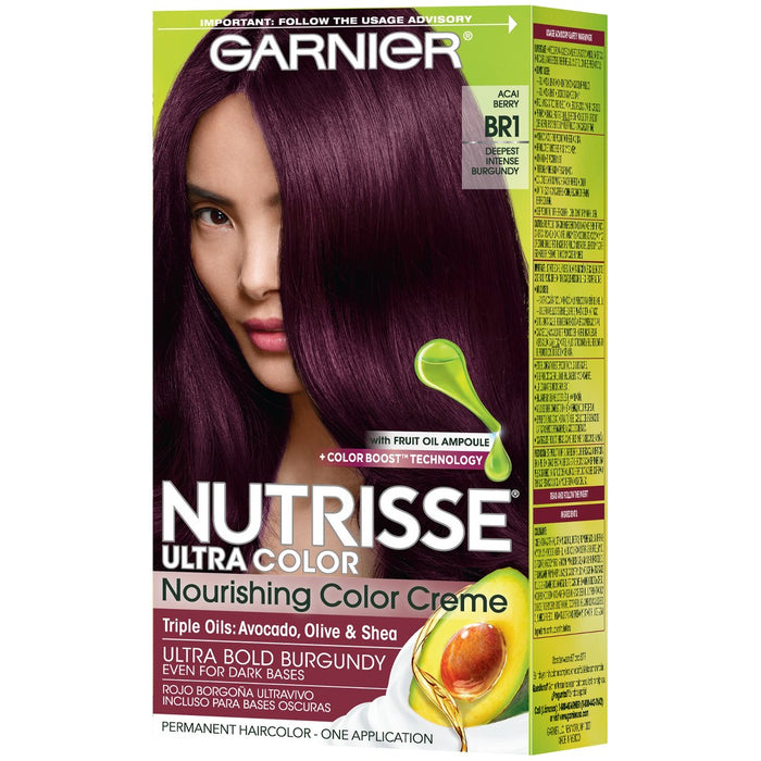 Garnier Nutrisse Ultra Color Nourishing Color Creme - BR1 Deepest Intense Burgundy