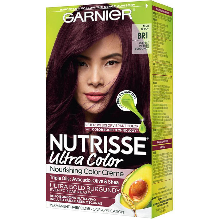 Garnier Nutrisse Ultra Color Nourishing Color Creme - BR1 Deepest Intense Burgundy