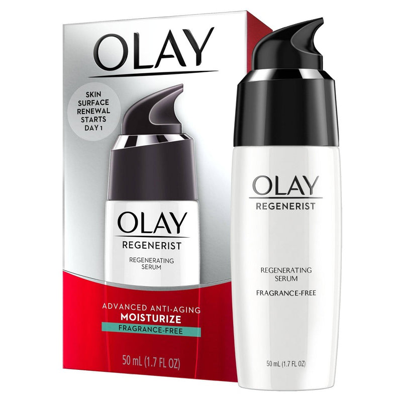 Olay Regenerist Regenerating Serum, Fragrance-Free Light Gel Face Moisturizer - 1.7 fl oz