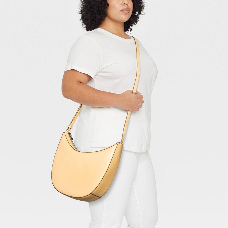 Oval Shoulder Handbag - A New Day™ Yellow