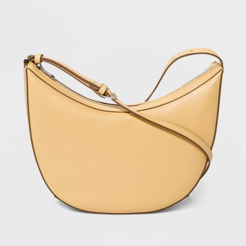 Oval Shoulder Handbag - A New Day™ Yellow