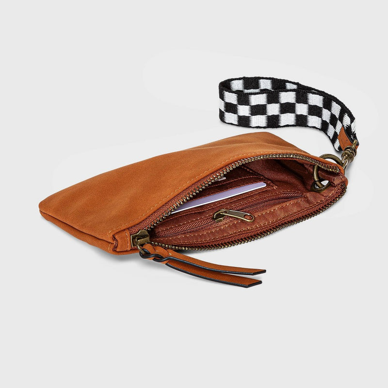 Zip Closure Wristlet - Universal Thread™ Brown