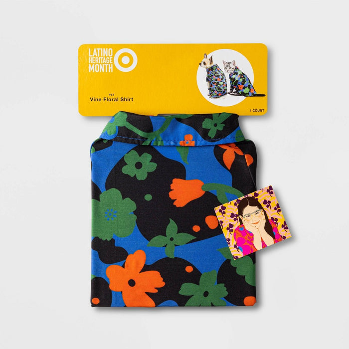 Latino Heritage Month Woven Dog and Cat Shirt - XS