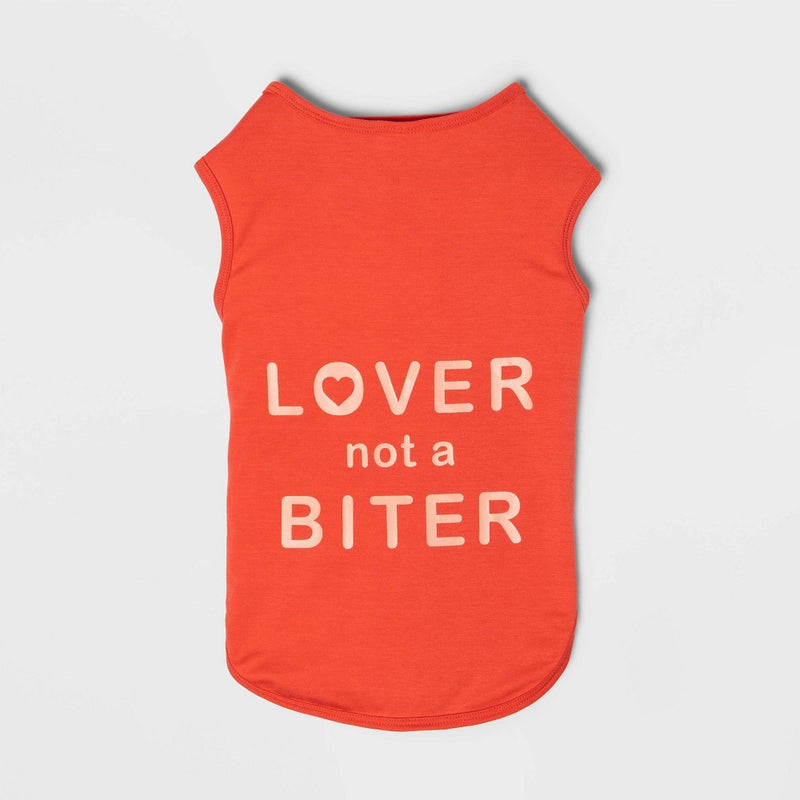 Graphic 'Lover Not a Biter' Dog Tank Top - XL - Boots & Barkley™