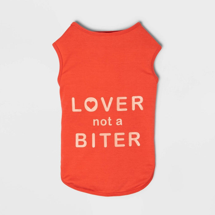 Graphic 'Lover Not a Biter' Dog Tank Top - XL - Boots & Barkley™