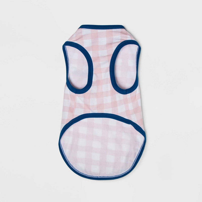Gingham Dog Tank Top - S/M - Boots & Barkley™
