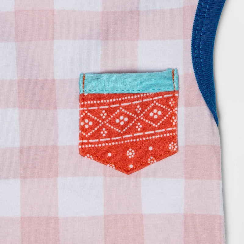 Gingham Dog Tank Top - S/M - Boots & Barkley™