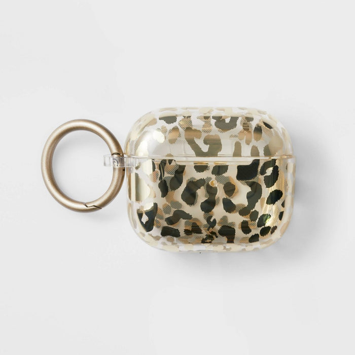 Apple AirPods 3rd Generation Silicone Case with Clip - heyday™ Clear/Gold