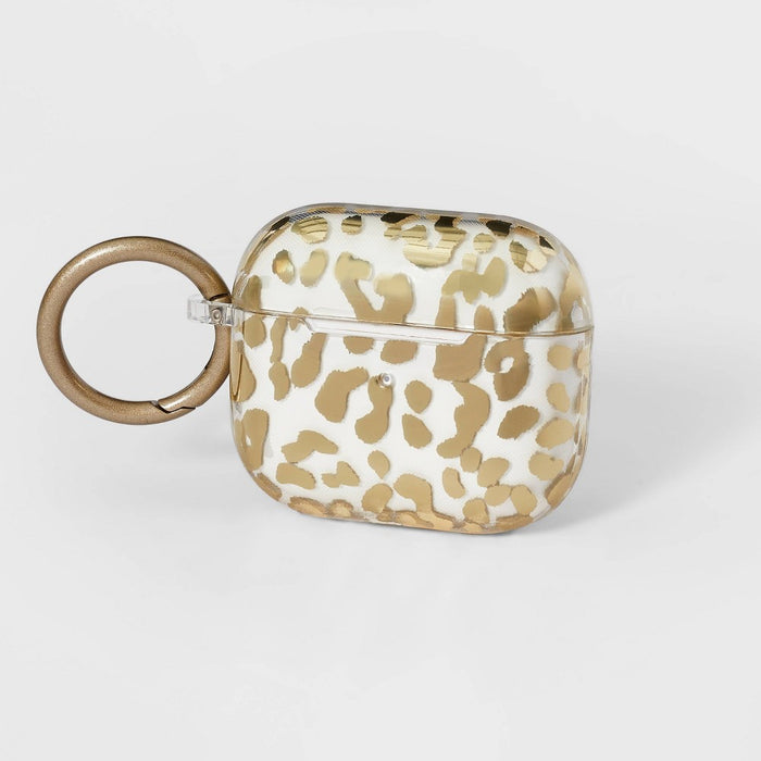 Apple AirPods 3rd Generation Silicone Case with Clip - heyday™ Clear/Gold