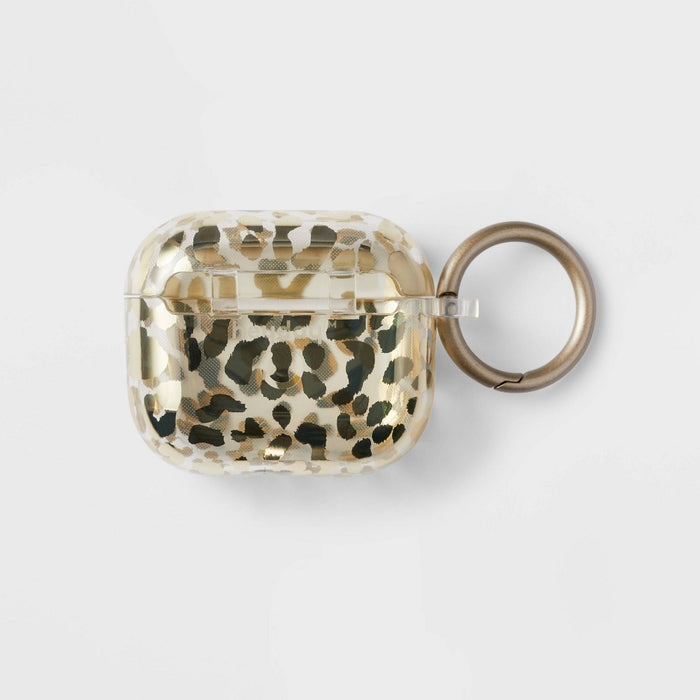 Apple AirPods 3rd Generation Silicone Case with Clip - heyday™ Clear/Gold