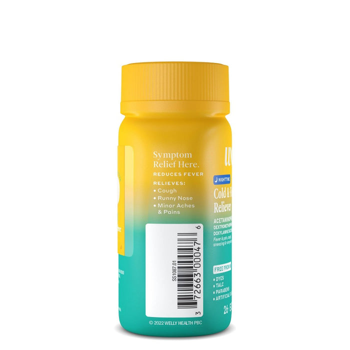 Welly Nighttime Cold & Flu Reliever Softgels - 26ct